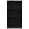 vidaXL Bokhylla svart ek 60x24x109 cm konstruerat tr&auml;