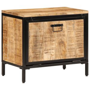 vidaXL Skosk&aring;p 60x35x53 cm massivt grovt mangotr&auml;