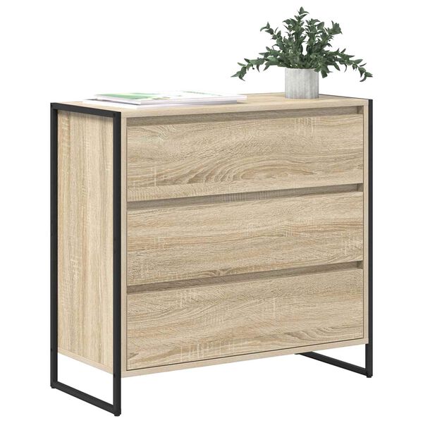 vidaXL Sideboard med l&aring;da Sonoma 79 x 36 x 75.5 cm Konstruerat tr&auml;