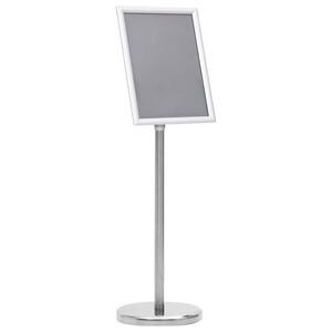 vidaXL Skyltst&auml;ll A4 silver aluminiumlegering