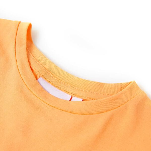 T-shirt f&ouml;r barn stark orange 116