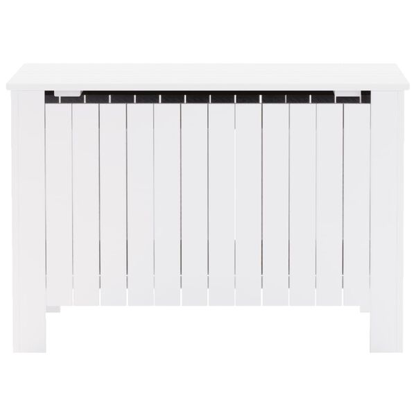 vidaXL F&ouml;rvaringsl&aring;da med lock RANA vit 80x49x54 cm massiv furu