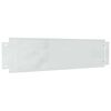 vidaXL Gr&auml;skanter 10 st 100 x 25 x 0,07 cm Galvaniserat st&aring;l Silver