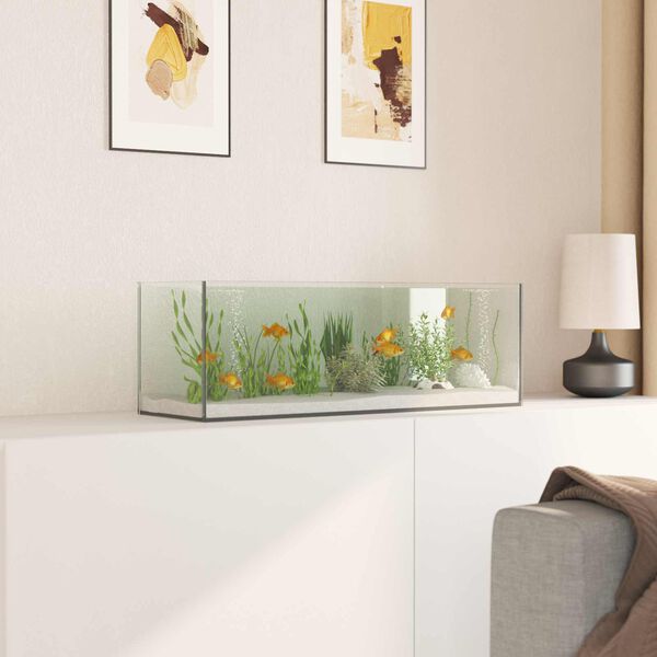 vidaXL Akvarium med lagring Transparent 60 x 20 x 20 cm Glas