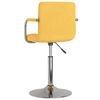 vidaXL Barstol gul tyg