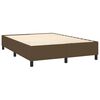 vidaXL Boxspring-s&auml;ngram m&ouml;rkbrun 140x190 cm tyg