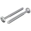 vidaXL Tr&auml;skruvar 2 st Silver M6 x 70 mm St&aring;l