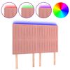 vidaXL S&auml;nggavel LED rosa 144x5x118/128 cm sammet