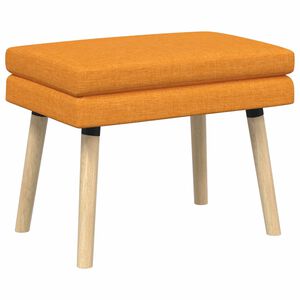 vidaXL Dubbel-lager b&auml;nk M&ouml;rkgul 60 x 40 x 46 cm Tyg