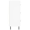 vidaXL Sk&auml;nk vit 34,5x34x90 cm konstruerat tr&auml;