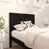 vidaXL Sänggavel svart 95,5x4x100 cm massiv furu
