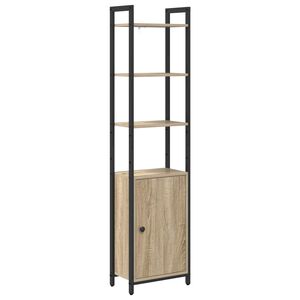 vidaXL Boksk&aring;p 6 niv&aring;er 40 x 24 x 161 cm Konstruerat tr&auml; Sonoma-ek