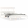 vidaXL S&auml;ngram utan madrass vit 160x200 cm massiv furu