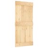 vidaXL Skjutd&ouml;rr NARVIK Naturlig och svart 95 x 210 cm (213,5 cm)