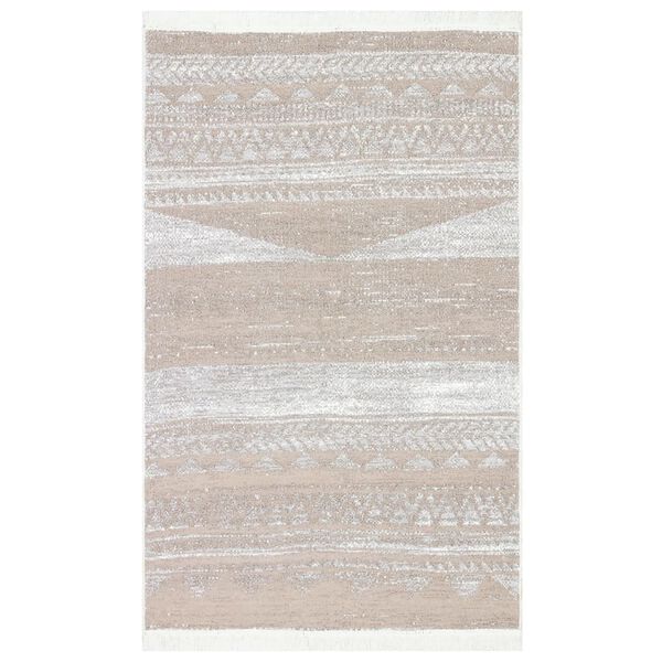 vidaXL Matta beige 160x230 cm bomull