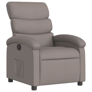 vidaXL Reclinerf&aring;t&ouml;lj taupe tyg