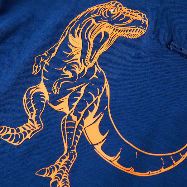 T-shirt med korta &auml;rmar f&ouml;r barn m&ouml;rkbl&aring; 104