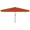 vidaXL Tr&auml;dg&aring;rdsparasol Terracotta 395 x 395 x 245 cm Polyester