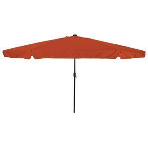 vidaXL Tr&auml;dg&aring;rdsparasol 395 x 395 x 245 cm Polyester Rund Terracotta