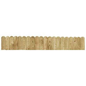 vidaXL Rabattkant gr&ouml;n 120 cm impregnerad furu