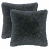 vidaXL Kudde med kudde HEERLEN 2 st Antracit PV Fleece