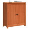 vidaXL Sideboard Vaxbrun 70 x 35 x 80 cm Massiv furu
