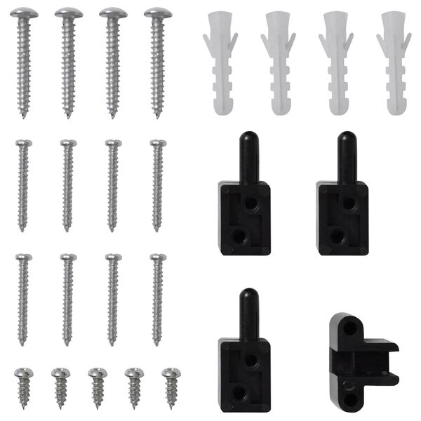 vidaXL F&auml;llbart insektsfilter Brun och svart 100 x 215 cm