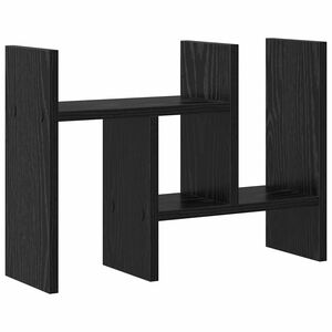 vidaXL Skrivbordsh&aring;llare Svart ek 50 x 15,5 x 35,5 cm Konstruerat tr&auml;