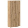 vidaXL Sk&aring;p 80 x 39 x 178 cm Konstruerat tr&auml; Artisan-ek