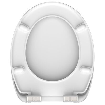 SCHÜTTE Toalettsits med mjuk stängning duroplast WHITE