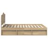 vidaXL S&auml;ngram med huvudgavel Sonoma 140 x 200 cm Massiv furu