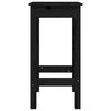 vidaXL Barstolar 2 st svart 40x40x78 cm massiv furu