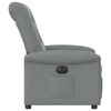 vidaXL Elektrisk reclinerf&aring;t&ouml;lj ljusgr&aring; tyg