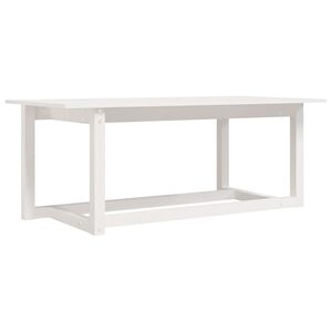 vidaXL Soffbord vit 110x55x45 cm massiv furu