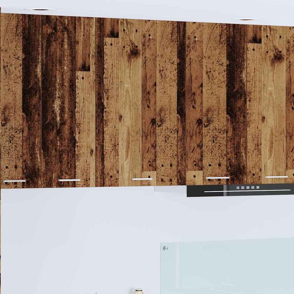 vidaXL H&auml;ngande sk&aring;p Gamla tr&auml; och vit 50 x 31 x 80 cm Konstruerat tr&auml;