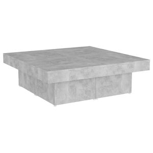 vidaXL Soffbord betonggr&aring; 90x90x28 cm konstruerat tr&auml;
