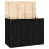 vidaXL Tv&auml;ttkorg svart 88,5x44x66 cm massiv furu