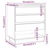 vidaXL Skänk vit 70x41x75 cm konstruerat trä