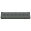 vidaXL Ryggkudde M&ouml;rkgr&aring; 200 x 24 x 50 cm tyg