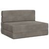 vidaXL F&auml;llbar Soffbed Ljusgr&aring; 100 x 80 x 60 cm Tyg