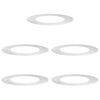vidaXL l&auml;mplig f&ouml;r Flat Tr&auml;dringar 5 st Silver &Oslash;50/80 cm