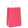 vidaXL Papperspåsar 50 st med handtag rosa 15x8x21 cm