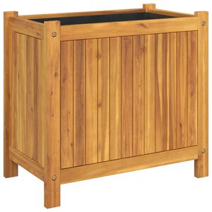 vidaXL Odlingsl&aring;da med foder 54x31x50 cm massivt akaciatr&auml;
