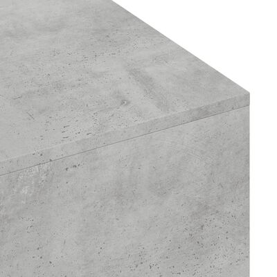 vidaXL Soffbord betonggrå 100x49,5x31 cm konstruerat trä