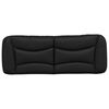 vidaXL Headboard Cushion "Hvar" Black 140 cm Faux Leather