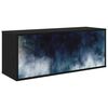 vidaXL V&auml;ggmonterad TV-sk&aring;p RAALTE 102 x 33 x 40 cm Svart ek