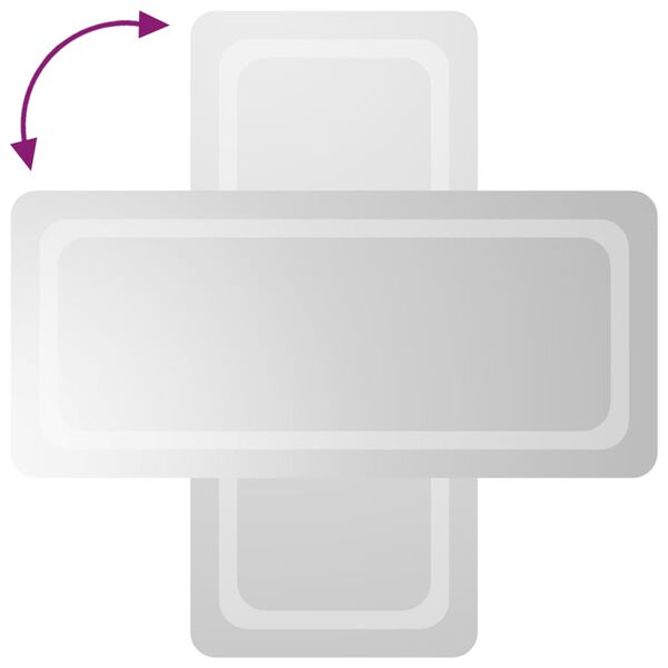 vidaXL Badrumsspegel LED 40x90 cm