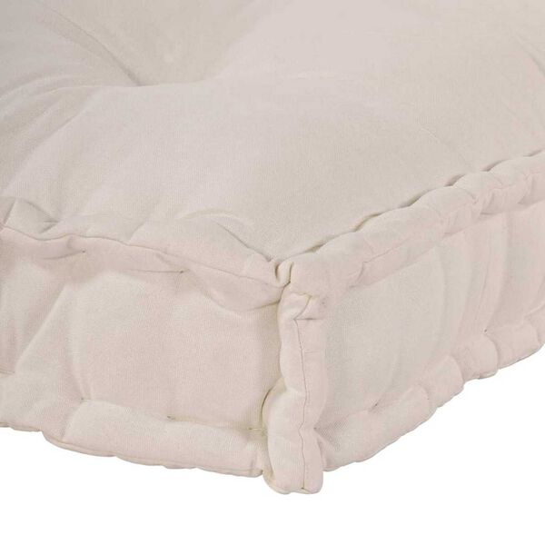 vidaXL Soffkudde Kräm 120 x 80 x 12 cm tyg