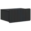 vidaXL V&auml;ggmonterat S&auml;ngbord Svart 49 x 34,5 x 24 cm Konstruerat tr&auml;