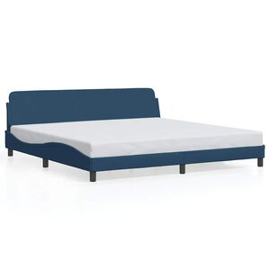 vidaXL Bed Frame "Dover" Blue 200x200 cm Fabric